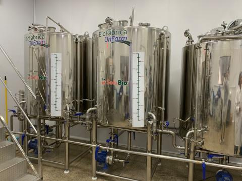 Unité de production de bio-intrants au Brésil